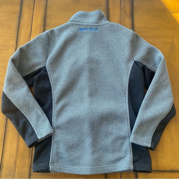 Spyder Kids Bandit Gray and Black Full-Zip Jacket size M (8-10) - Picture 2 of 5